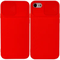 Чехол Camshield Square TPU со шторкой для камеры для Apple iPhone 7 / 8 / SE (2020) (4.7") Красный
