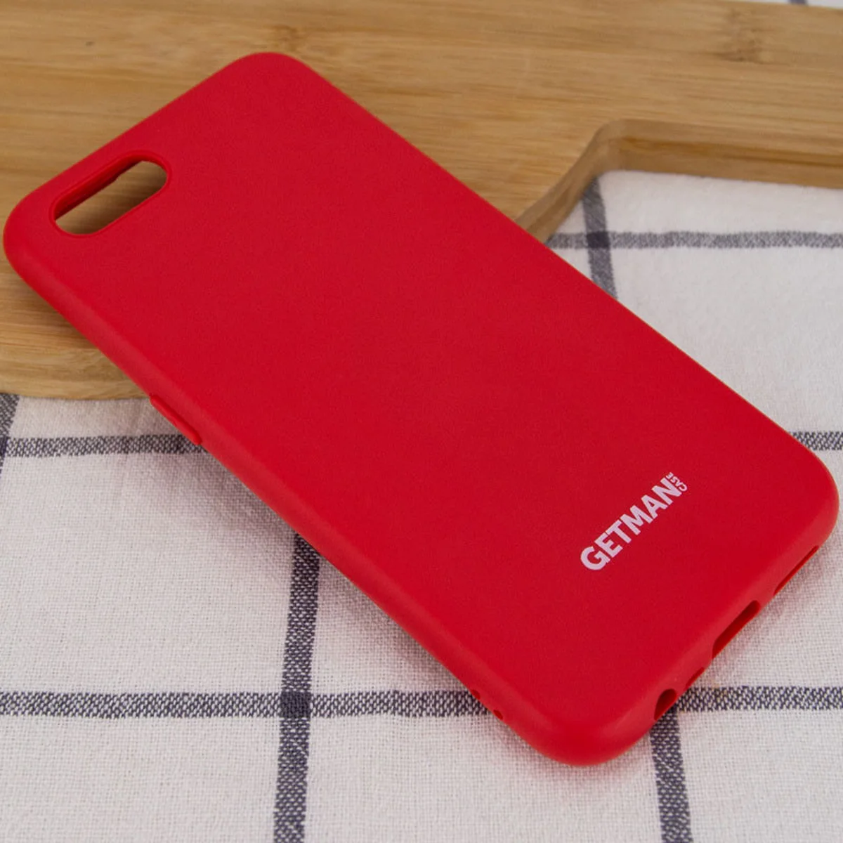 Чехол Silicone Case GETMAN for Magnet для Apple iPhone 7 / 8 / SE (2020) (4.7") Красный / Red