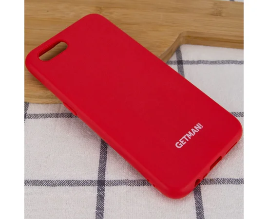 Чехол Silicone Case GETMAN for Magnet для Apple iPhone 7 / 8 / SE (2020) (4.7") Красный / Red