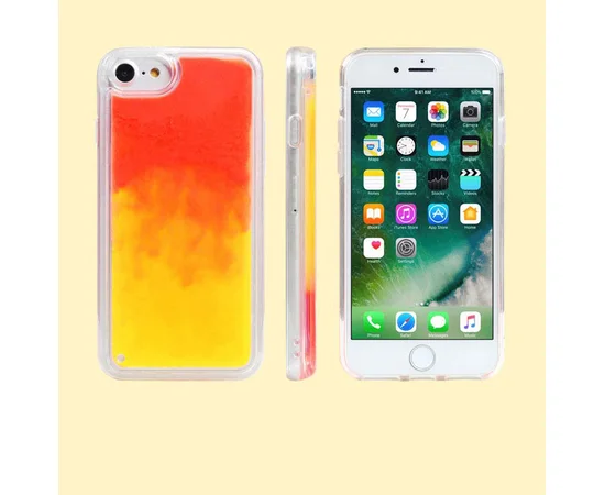 Неоновый чехол Neon Sand glow in the dark для Apple iPhone 7 / 8 (4.7") Оранжевый