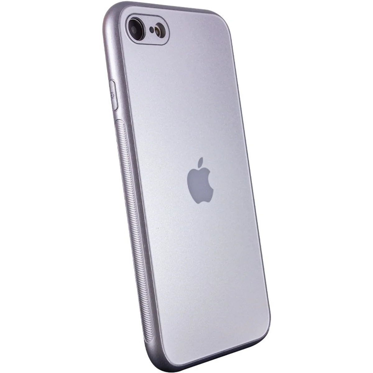 TPU+Glass чехол Matte Candy Full camera для Apple iPhone 7 / 8 / SE (2020) (4.7") Белый