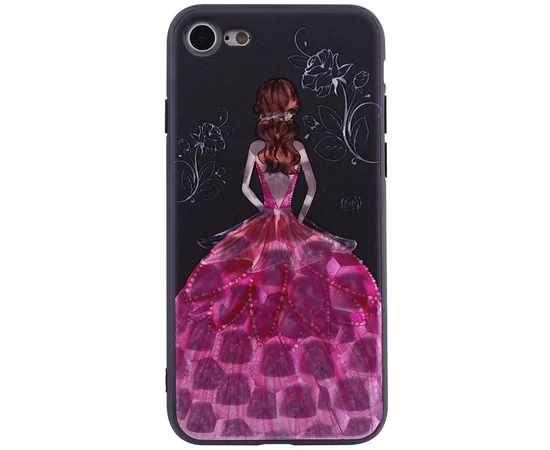 TPU чехол YCT Brilliant для Apple iPhone 7 / 8 (4.7") Красное платье