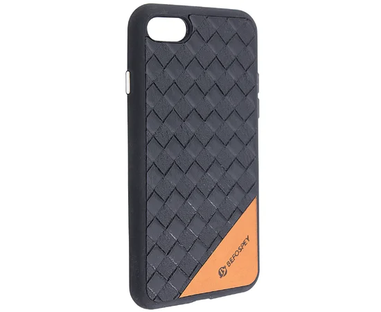 TPU чехол Befospey стеганый для Apple iPhone 7 / 8 (4.7") Черный