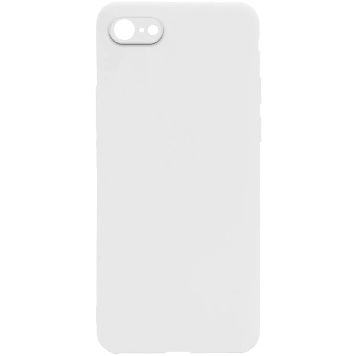 Силиконовый чехол Candy Full Camera для Apple iPhone 7 / 8 / SE (2020) (4.7") Белый / White