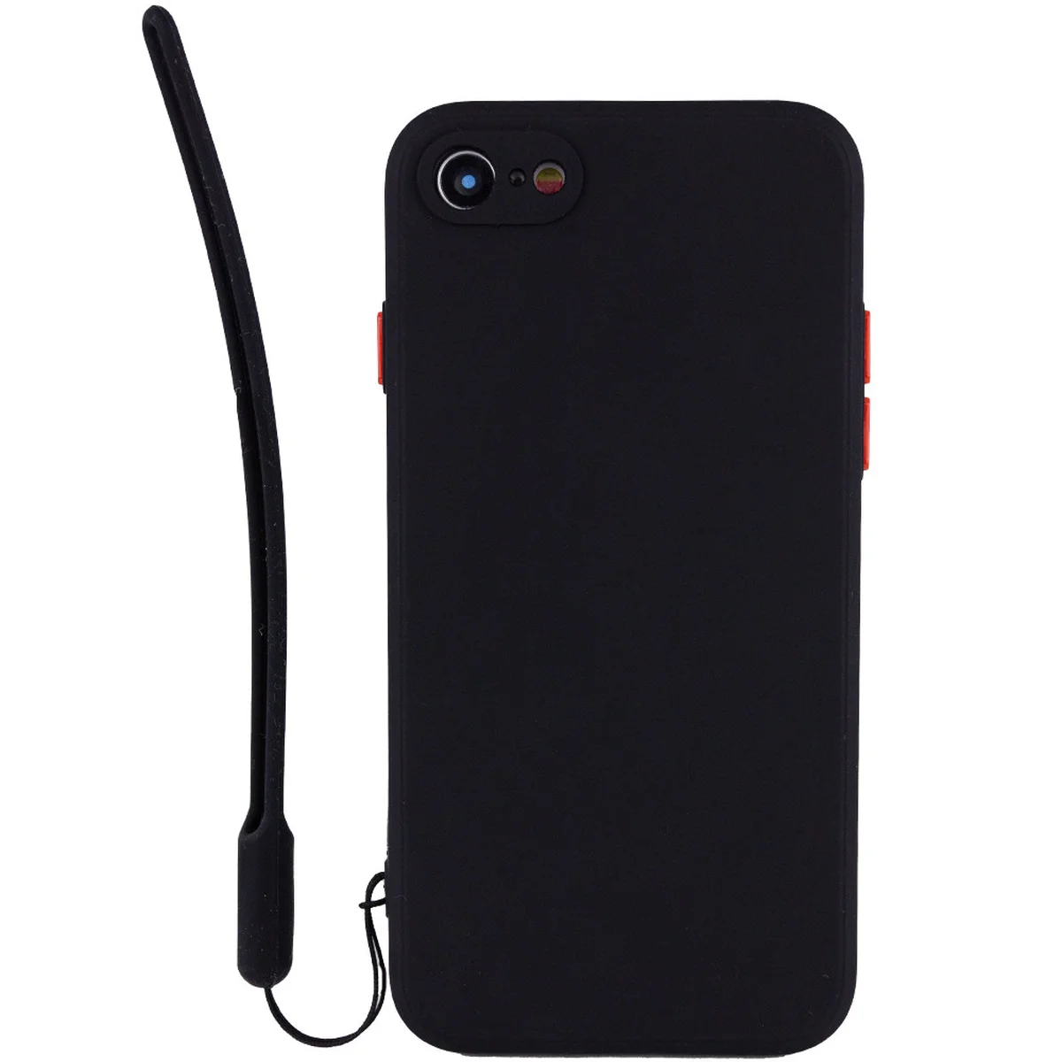 Чохол TPU Square Full Camera для Apple iPhone 7/8 / SE (2020) (4.7 ") Чорний