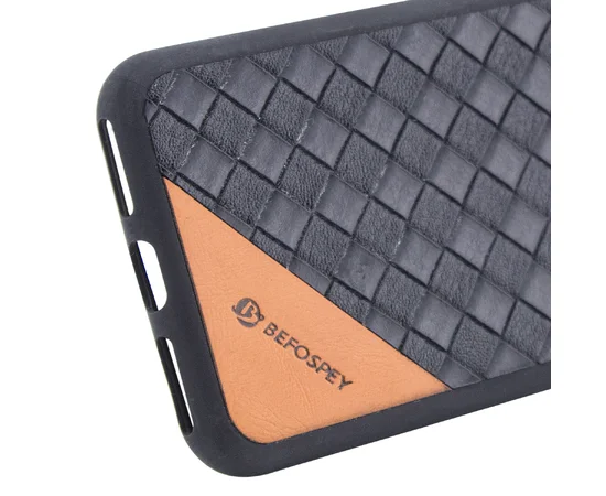 TPU чехол Befospey стеганый для Apple iPhone 7 / 8 (4.7") Черный