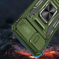 Ударопрочный чехол Camshield Army Ring для Apple iPhone 7 / 8 / SE (2020) (4.7") Оливковый / Army Green