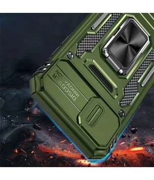 Удароміцний чохол Camshield Army Ring для iPhone 7 / 8 / SE (2020) (4.7") Оливковий / Army Green