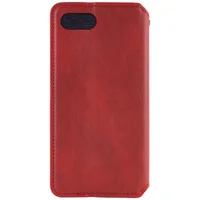 Кожаный чехол-книжка GETMAN Cubic (PU) для Apple iPhone 7 / 8 / SE (2020) (4.7") Красный