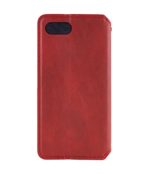 Кожаный чехол-книжка GETMAN Cubic (PU) для Apple iPhone 7 / 8 / SE (2020) (4.7") Красный