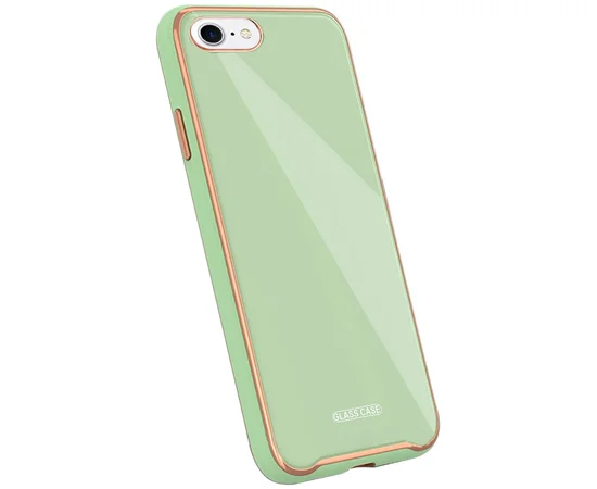 TPU+Glass чехол Venezia для Apple iPhone 7 / 8 / SE (2020) (4.7") Мятный / Mint
