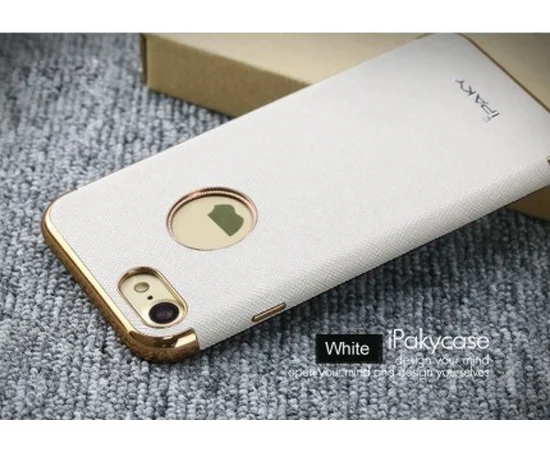 Кожаная накладка iPaky Chrome Series для Apple iPhone 7 / 8 (4.7") Белый