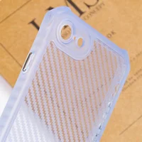 Чохол TPU Ease Carbon color series для Apple iPhone 7 / 8 / SE (2020) (4.7") Синій / Прозорий