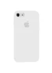 Чехол Silicone case (A) (с закрытым низом) для Apple iPhone 7 / 8 (4.7") Белый / White
