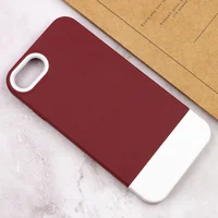 Чехол TPU+PC Bichromatic для Apple iPhone 7 / 8 / SE (2020) (4.7") Wine / White