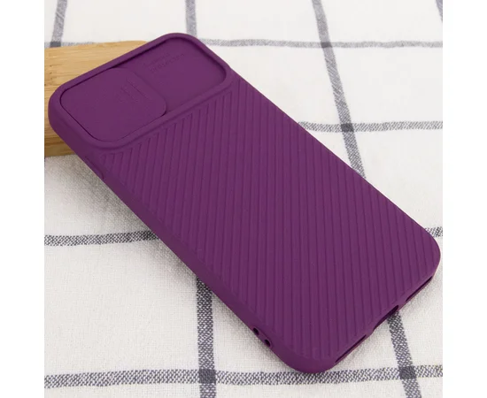 Чехол Camshield Square TPU со шторкой для камеры для Apple iPhone 7 / 8 / SE (2020) (4.7") Фиолетовый