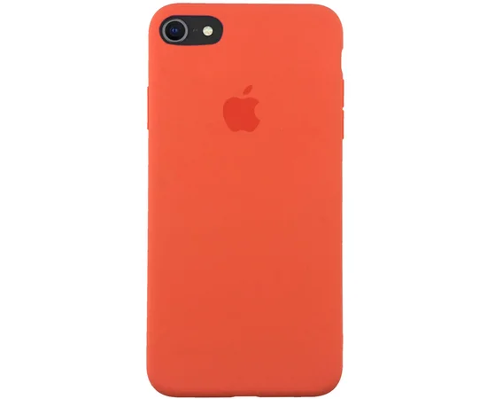 Чехол Silicone case (A) (с закрытым низом) для Apple iPhone 7 / 8 (4.7") Оранжевый / Nectraine