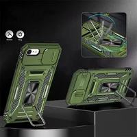 Ударопрочный чехол Camshield Army Ring для Apple iPhone 7 / 8 / SE (2020) (4.7") Оливковый / Army Green