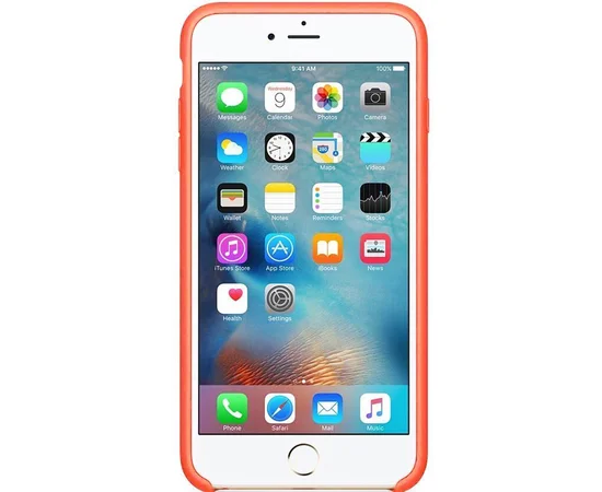 Чехол Silicone case (A) для Apple iPhone 7 / 8 (4.7") Оранжевый / Nectraine