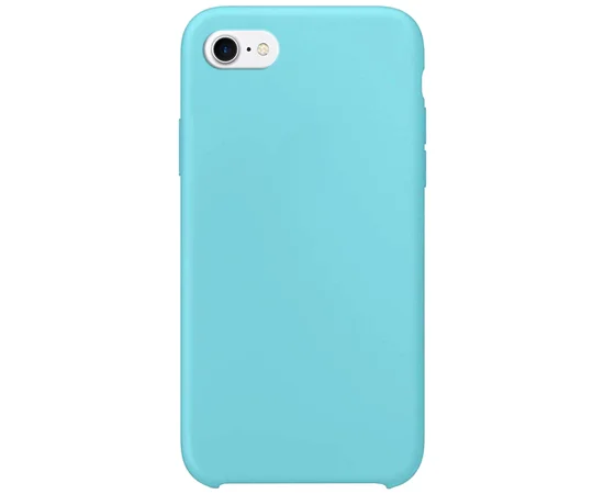 Силиконовый чехол Soft cover для Apple iPhone 7 / 8 (4.7") Бирюзовый / Ice Blue