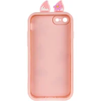 Чохол TPU Toys Case with Ears для Apple iPhone 7 / 8 / SE (2020) / SE (2022) (4.7") Light Pink