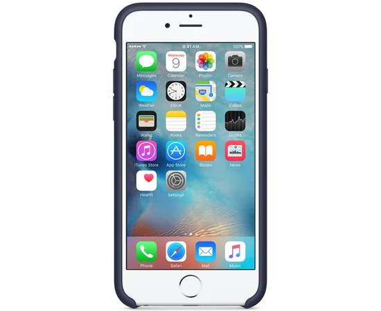 Чехол Silicone case (A) для Apple iPhone 7 / 8 (4.7") Синий / Midnight Blue