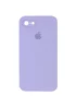 Чехол Silicone Case Square Full Camera Protective (AA) для Apple iPhone 7 / 8 / SE (2020) (4.7") Сиреневый / Dasheen