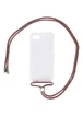 Чехол TPU Crossbody Transparent для Apple iPhone 7 / 8 / SE (2020)(4.7") Бледно-коричневый