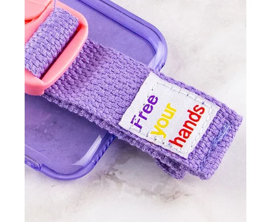 Чехол Handfree с цветным ремешком для Apple iPhone 7 / 8 / SE (2020) (4.7") Фиолетовый