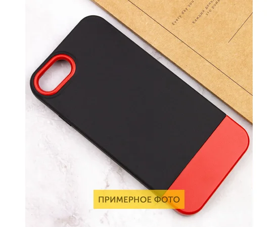 Чехол TPU+PC Bichromatic для Apple iPhone 7 / 8 / SE (2020) (4.7") Black / Red