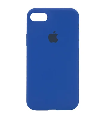 Чехол Silicone Case Full Protective (AA) для Apple iPhone 7 / 8 / SE (2020) (4.7") Синий / Royal blue
