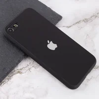 TPU+Glass чехол Matte Candy Full camera для Apple iPhone 7 / 8 / SE (2020) (4.7") Черный