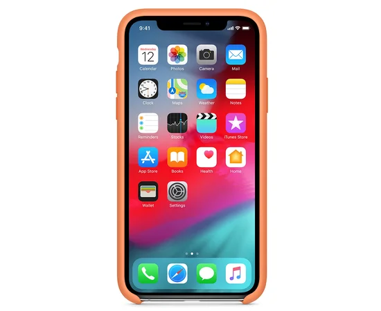 Чехол Silicone Case (AA) для Apple iPhone 7 / 8 (4.7") Оранжевый / Papaya