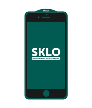 Захисне скло SKLO 5D (full glue) (тех.пак) для Apple iPhone 7/8 / SE (2020) (4.7 ") Чорний