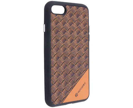 TPU чехол Befospey стеганый для Apple iPhone 7 / 8 (4.7") Коричневый