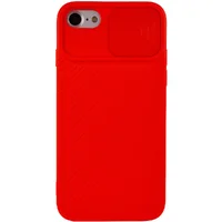 Чехол Camshield Square TPU со шторкой для камеры для Apple iPhone 7 / 8 / SE (2020) (4.7") Красный