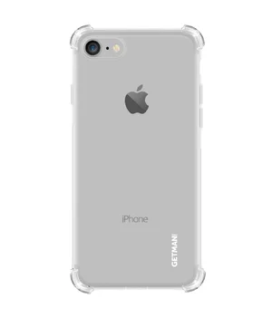 TPU чохол GETMAN Ease logo посилені кути для Apple iPhone 7/8 / SE (2020) (4.7 ") Прозорий / Transparent