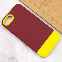 Чохол TPU+PC Bichromatic для Apple iPhone 7 / 8 / SE (2020) (4.7") Brown burgundy / Yellow