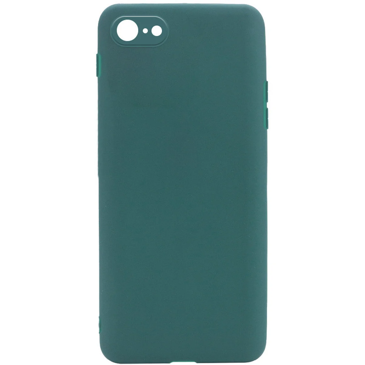 Силиконовый чехол Candy Full Camera для Apple iPhone 7 / 8 / SE (2020) (4.7") Зеленый / Forest green