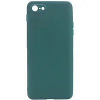 Силиконовый чехол Candy Full Camera для Apple iPhone 7 / 8 / SE (2020) (4.7") Зеленый / Forest green