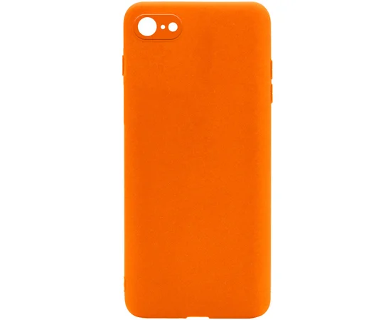 Силиконовый чехол Candy Full Camera для Apple iPhone 7 / 8 / SE (2020) (4.7") Оранжевый / Orange
