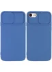Чехол Camshield Square TPU со шторкой для камеры для Apple iPhone 7 / 8 / SE (2020) (4.7") Синий