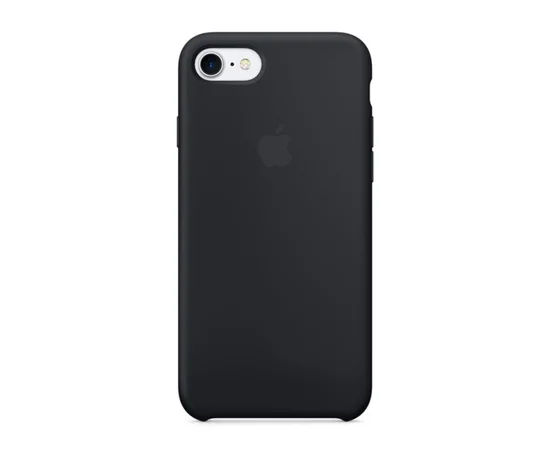 Чехол Silicone case (A) для Apple iPhone 7 / 8 (4.7") Черный / Black