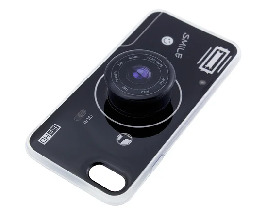 TPU чехол Photo Popsocket для Apple iPhone 7 / 8 (4.7") Черный