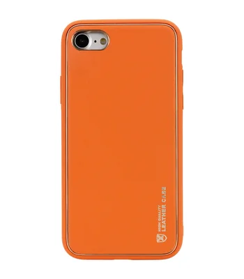 Кожаный чехол Xshield для Apple iPhone 7 / 8 / SE (2020) (4.7") Оранжевый / Apricot