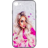 TPU+PC чехол Prisma Ladies для Apple iPhone 7 / 8 / SE (2020) (4.7") Pink