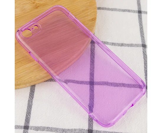 Матовый полупрозрачный TPU чехол с защитой камеры для Apple iPhone 7 / 8 / SE (2020) (4.7") Сиреневый / Lilac