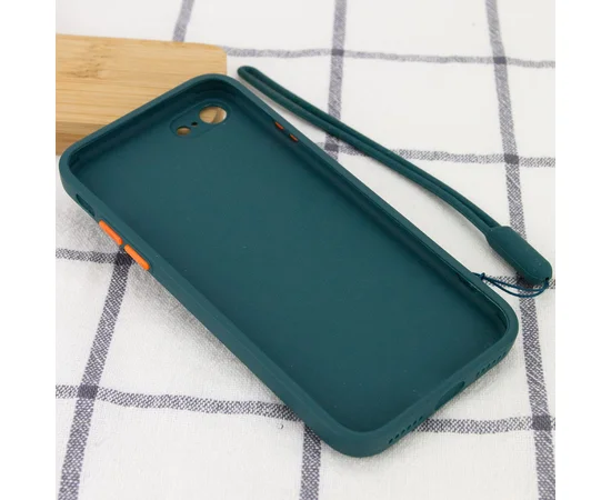 Чехол TPU Square Full Camera для Apple iPhone 7 / 8 / SE (2020) (4.7") Зеленый