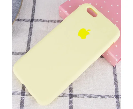 Чехол Silicone case (A) (с закрытым низом) для Apple iPhone 7 / 8 (4.7") Желтый / Mellow Yellow