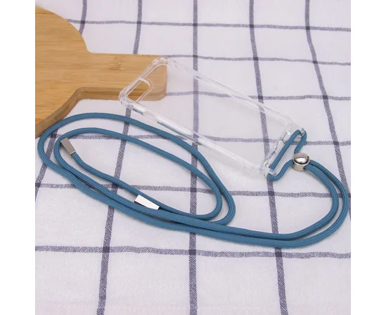 Чехол TPU Crossbody Transparent для Apple iPhone 7 / 8 / SE (2020)(4.7") Зеленый / Pine green